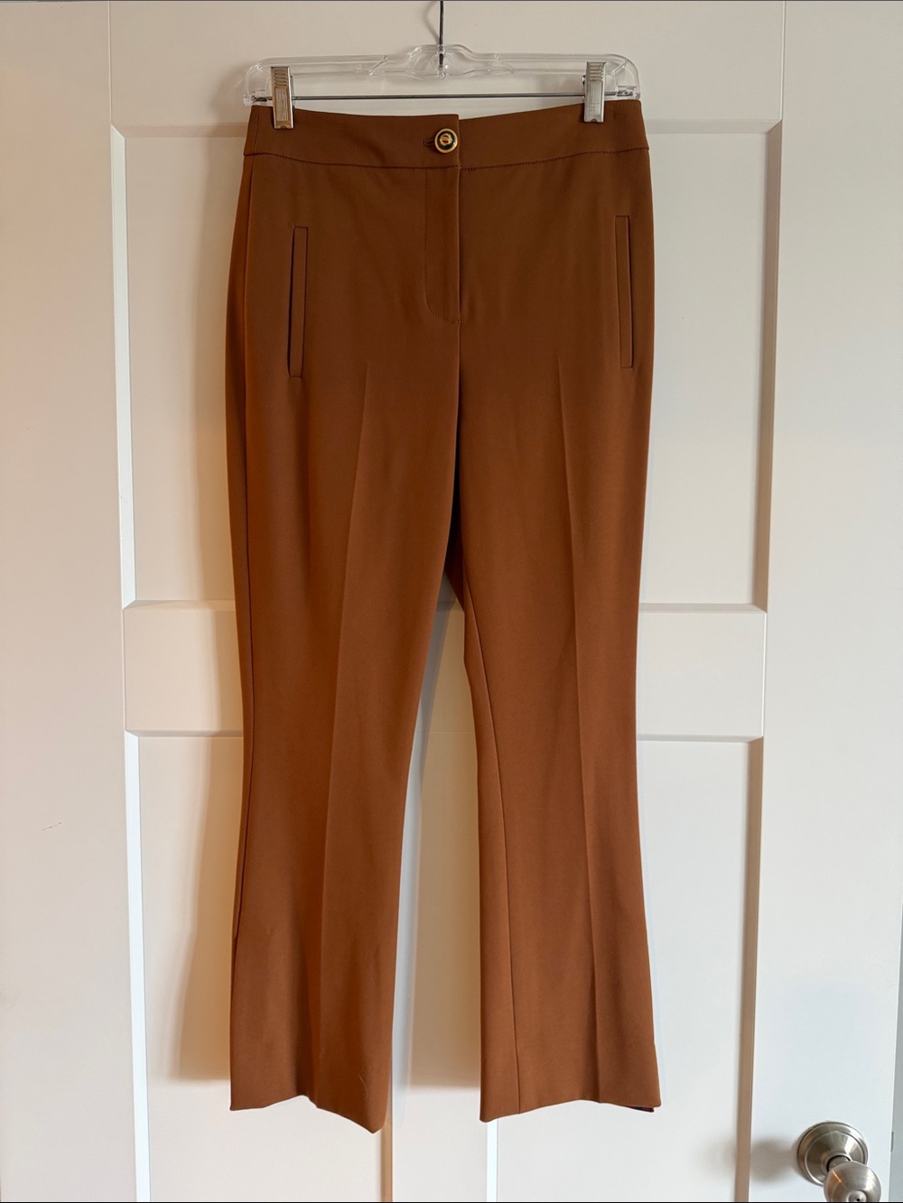 Veronica Beard Chestnut Stretch Bootcut Pants